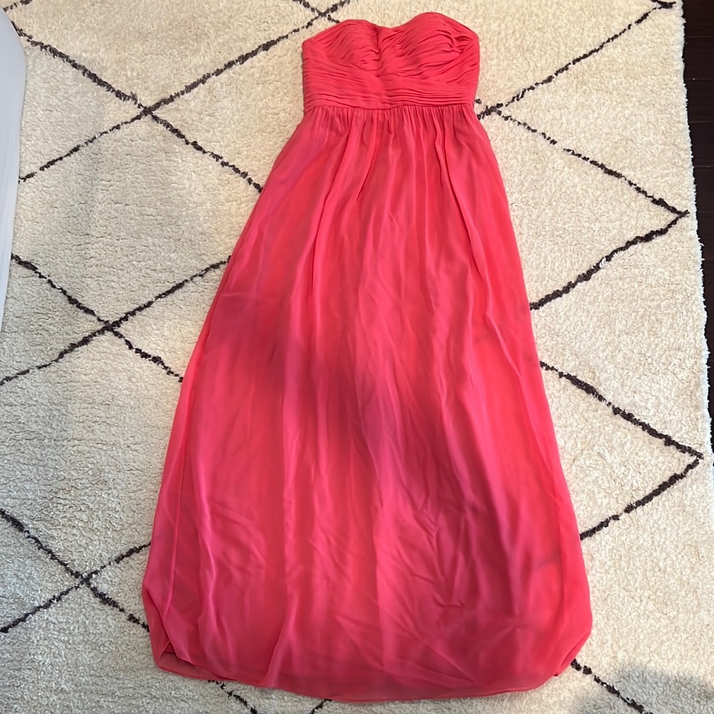 Donna Morgan silk chiffon sweetheart gown